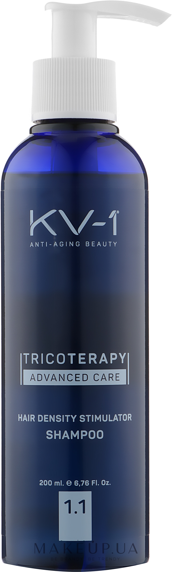 Шампунь для стимуляции роста волос 1.1 - KV-1 Tricoterapy Hair Densiti Stimulator Shampoo — фото 200ml