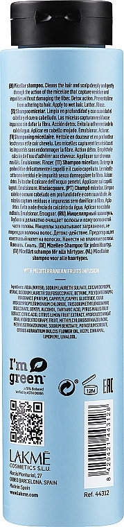 УЦІНКА Міцелярний шампунь для глибокого очищення волосся - Lakme Teknia Perfect Cleanse Shampoo * — фото N2