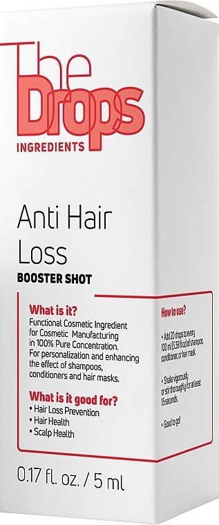 Комплекс против выпадения волос - Pharma Group Laboratories The Drops Anti Hair Loss Booster Shot — фото N2