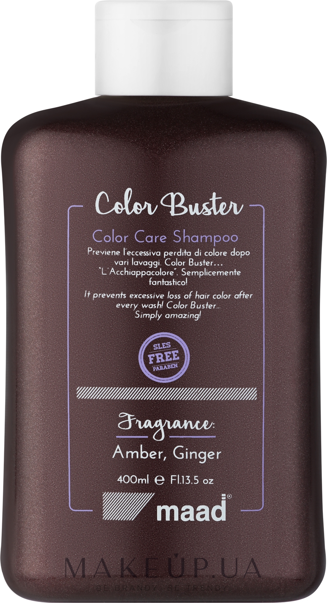 Шампунь для фарбованого волосся - Maad Color Buster Color Care Shampoo — фото 400ml
