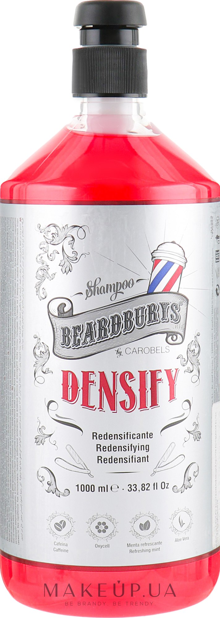 Шампунь проти випадіння волосся відновлювальний - Beardburys Densify Shampoo — фото 1000ml