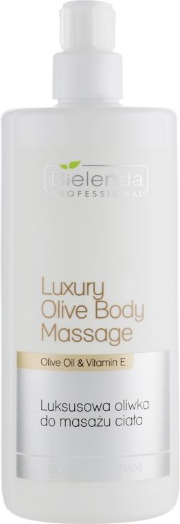 Олія для масажу тіла, з вітаміном Е - Bielenda Professional Body Program Luxury Olive For Body Massage — фото N1