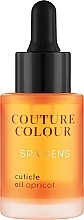 Парфумерія, косметика Засіб для догляду за нігтями і кутикулою - Couture Colour Spa Sens Cuticle Oil Apricot