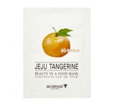 Парфумерія, косметика Тканева маска з екстрактами мандарина - Skinfood Beauty in a Food Mask Sheet Jeju Tangerine