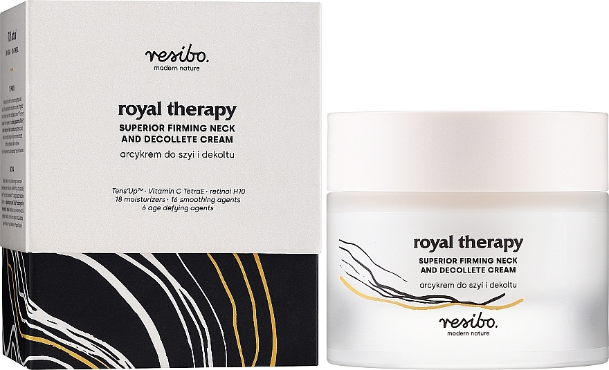 Крем для шеи и зоны декольте - Resibo Royal Therapy Superior Firming And Decollete Cream — фото N2