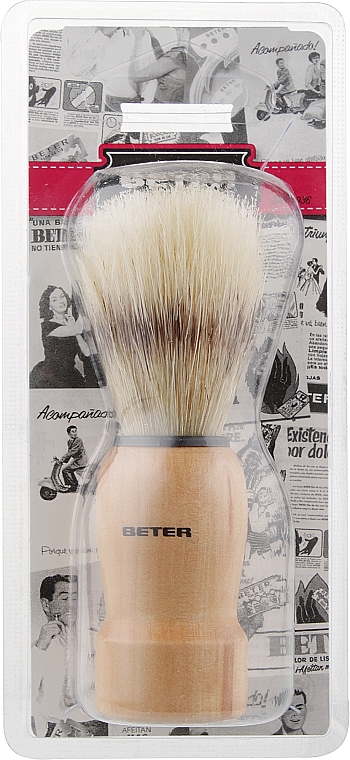 Помазок для гоління з дерев'яною ручкою - Beter Beauty Care — фото N1