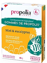 Пищевая добавка "Прополис, мед и эвкалипт", в пастилках - Propolia Propolis Gums Honey & Eucalyptus — фото N1