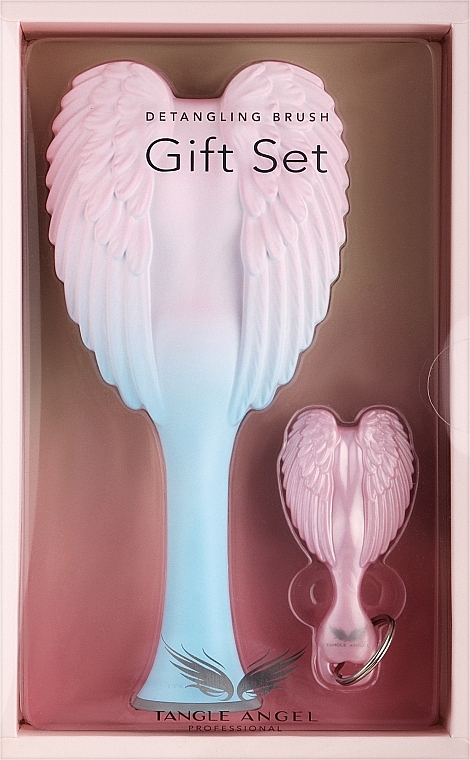 Подарочный набор, розово-голубой - Tangle Angel Limited Edition Gift Set (brush/1pcs + brush/mini/1pcs)