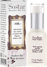 Духи, Парфюмерия, косметика Сыворотка для лица от морщин - Sostar Anti-Aging Serum Enriched With Donkey Milk