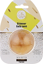 Парфумерія, косметика Бомба для ванни "Масло ши" - Be Trendy Shimmer Bath Bomb Shea Butter Golden Glow