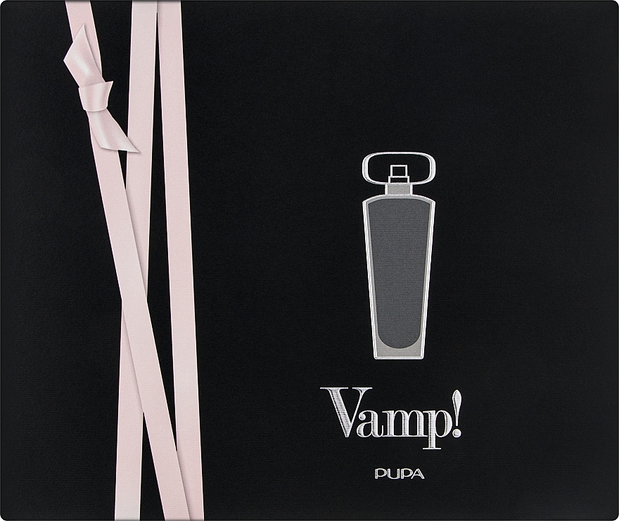 Pupa Vamp Black - Набор (edp/100ml + mascara/9ml + eye/pencil/0,35g) — фото N1