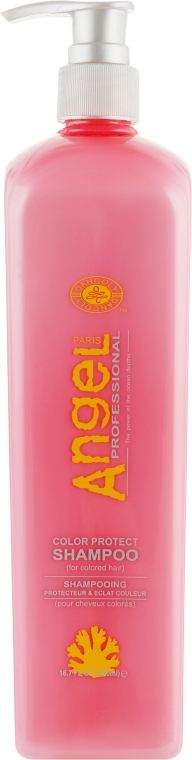 Шампунь для фарбованого волосся "Захист кольору" - Angel Professional Color Protect Shampoo — фото N1