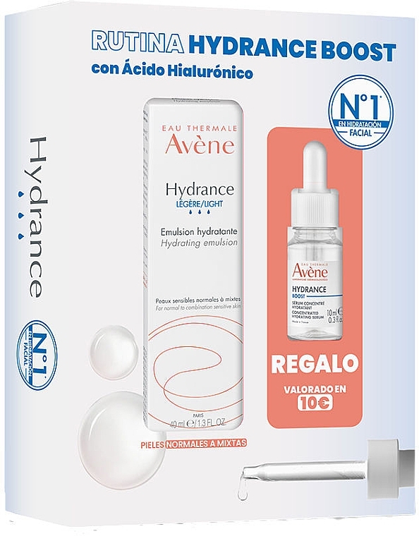 Набір - Avene Hydrance Light Boost Rutine (f/emulsion/40ml + f/serum/10ml) — фото N1