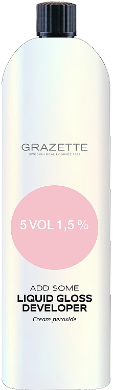 Крем-окислювач 1,5% - Grazette Add Some Liquid Gloss Developer 5 Vol. 1,5 % — фото N1