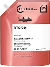 Зміцнювальний шампунь проти ламкості волосся - L'Oreal Professionnel Serie Expert Inforcer Strengthening Anti-Breakage Shampoo Eco Refill (змінний блок) — фото N1