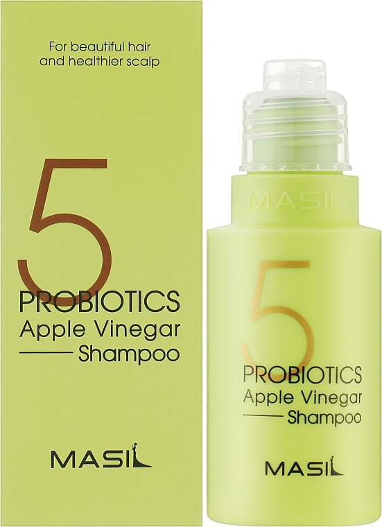 Мягкий бессульфатный шампунь с проботиками и яблочным уксусом - Masil 5 Probiotics Apple Vinegar Shampoo — фото N2
