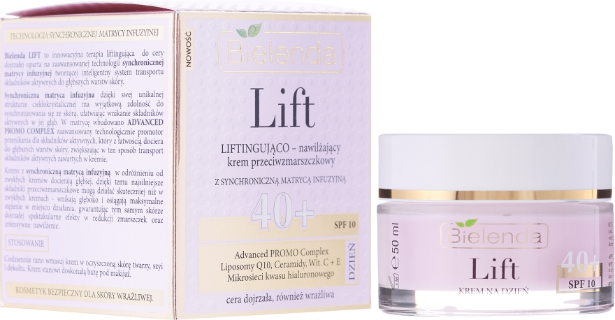 Увлажняющий дневной лифтинг-крем против морщин - Bielenda Lift Lifting & Moisturising Anti-Wrinkle Day Cream SPF 10