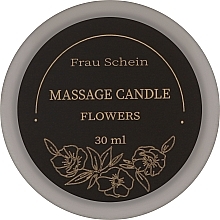Свічка масажна для рук і тіла "Квіткова" - Frau Schein Massage Candle Flowers — фото N1