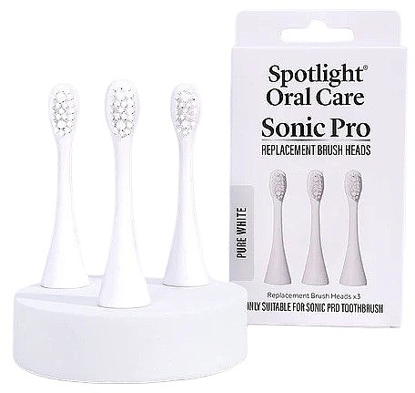 Сменные насадки для электрической зубной щетки, белые - Spotlight Oral Care Sonic Pro Pure White — фото N1