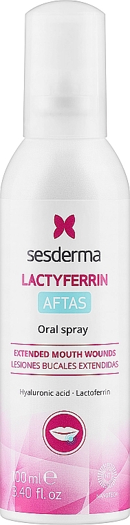 Оральний захисний спрей - Sesderma Laboratories Lactyferrin Aftas Spray — фото N1