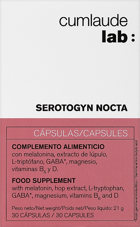 Пищевая добавка для женщин - Cumlaude Lab Serotogyn Nocta — фото N1