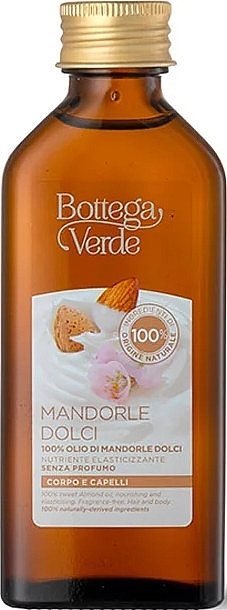 Олія для тіла з олією солодкого мигдалю, рідка - Bottega Verde Mandorle Dolci Body Oil — фото N1