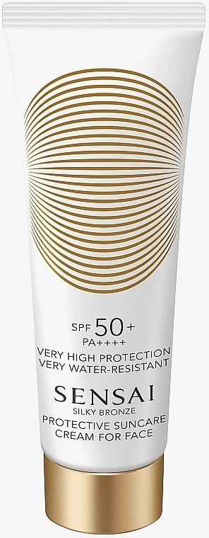 Сонцезахисний крем для обличчя SPF50 - Sensai Silky Bronze Protective Suncare Cream For Face SPF50+ — фото N1
