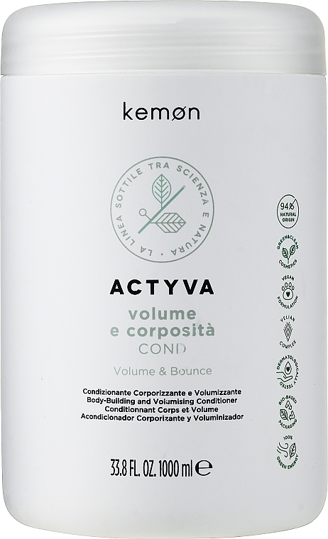 Кондиціонер для додання волоссю об'єму - Kemon Actyva Volume e Corposita Cond — фото N3
