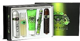 Парфумерія, косметика Cuba Green - Набір (edt/100ml + edt/35ml + deo/spray/200ml + ash/lot/100ml + sh/gel/200ml)