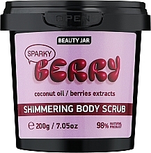 Мерехтливий скраб для тіла "Блискуча ягідка" - Beauty Jar Shimmering Body Scrub — фото N1