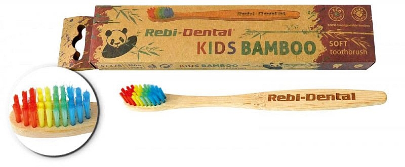 Зубна щітка M64, м'яка, веселка - Mattes Rebi-Dental Tothbrush — фото N1