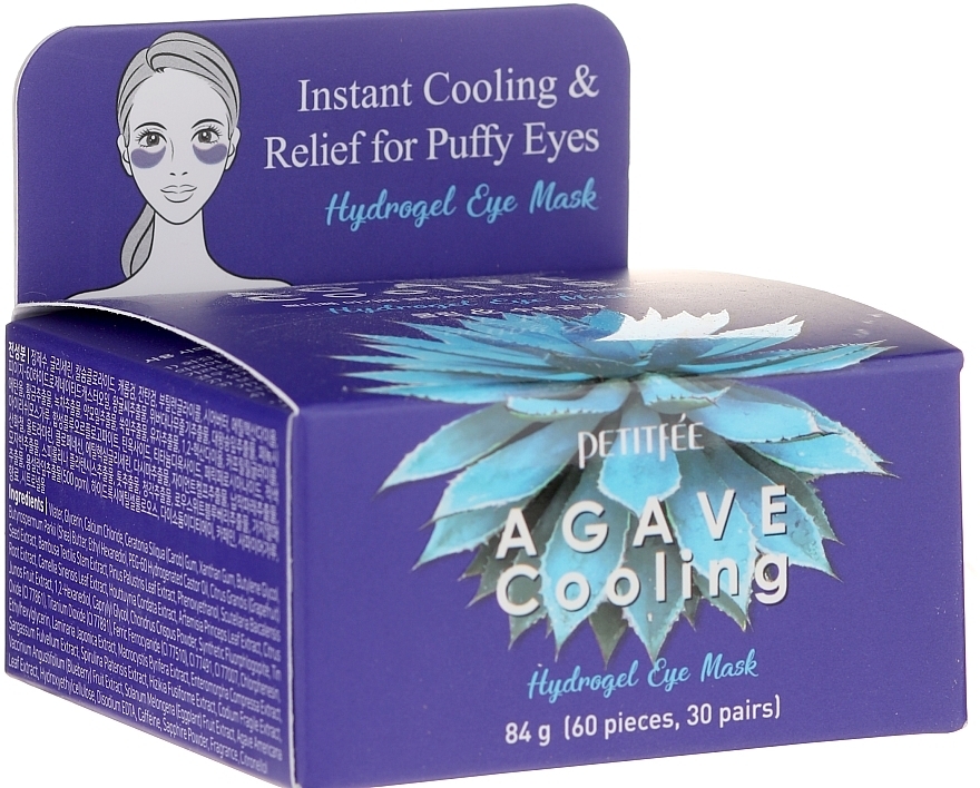 УЦЕНКА Гидрогелевые охлаждающие патчи для глаз с экстрактом агавы - Petitfee & Koelf Agave Cooling Hydrogel Eye Mask * — фото N5