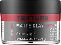 Парфумерія, косметика Матова текстурувальна глина для волосся - SexyHair StyleSexyHair Matte Clay Texturizing Clay