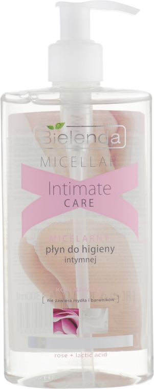 Міцелярний гель для інтимної гігієни "Троянда і молочна кислота" - Bielenda Micellar Intimate Care Rose And Lacric Acid Gel — фото N1