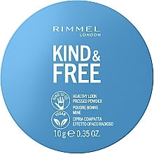 Пудра для обличчя - Rimmel Kind and Free Pressed Powder — фото N1