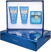 Versace Man Eau Fraiche - Набор (edt/50ml + sh/gel/50ml + af/sh/balm/50ml) — фото N1