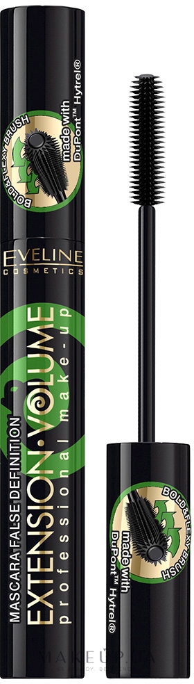 Туш для вій - Eveline Cosmetics Extension Volume Professional Mascara — фото Black