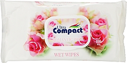 Парфумерія, косметика Вологі серветки з клапаном "Романтична троянда" - Ultra Compact Romantic Rose Wet Wipes