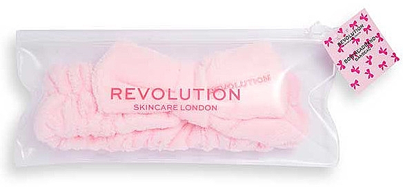 Косметическая повязка для волос, розовая - Revolution Skincare Pretty Pink Hair Band  — фото N1