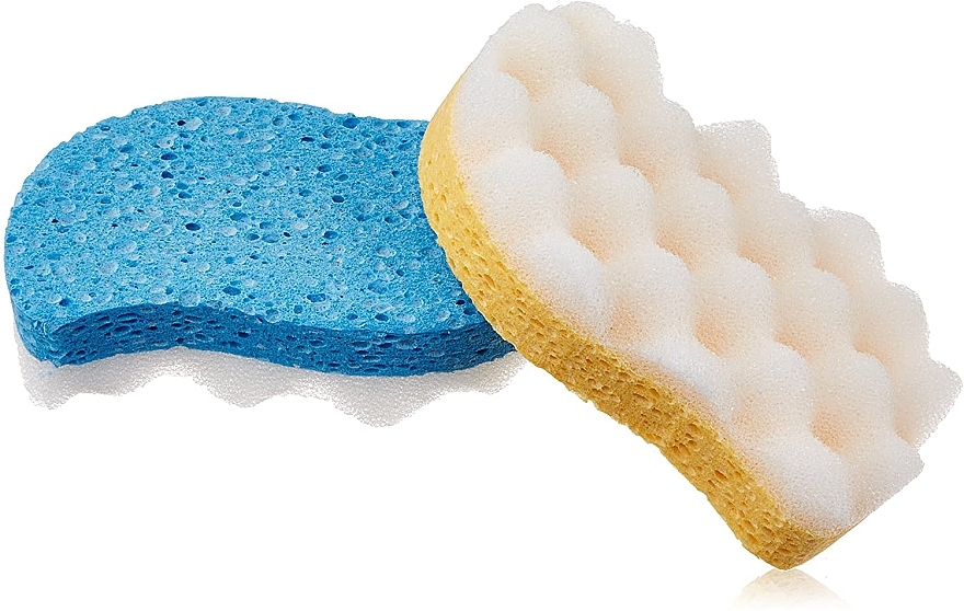 Губки для ванны, 2 шт - Calypso Natural Massage Sponge — фото N1