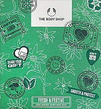 Набір - The Body Shop Fresh & Festive Edelweiss Skincare Duo Christmas Gift Set (cr/50ml + peel/100ml) — фото N1