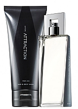 Духи, Парфюмерия, косметика Avon Attraction for Him - Набор (edp/75ml + shmp/gel/200ml)