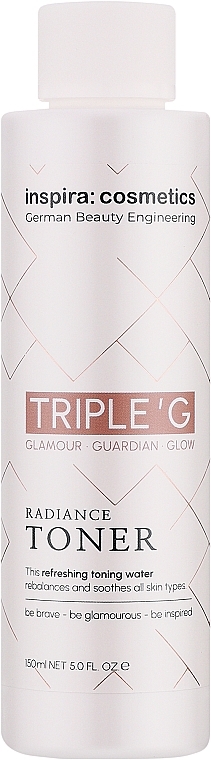 Освіжаючий тонік для обличчя - Inspira:cosmetics Triple G Radiance Toner — фото N1