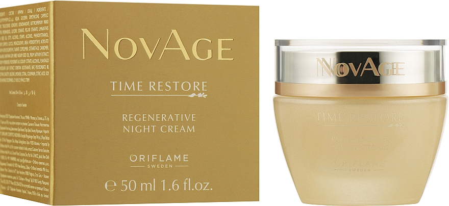 Омолоджувальний нічний крем - Oriflame NovAge Time Restore Regenerative Night Cream — фото N2