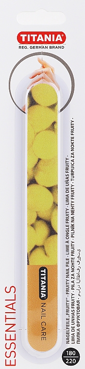 Пилочка для ногтей, лимон - Titania Nail File Fruity — фото N1