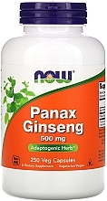 Капсулы "Женьшень", 500 мг - Now Foods Panax Ginseng — фото N2