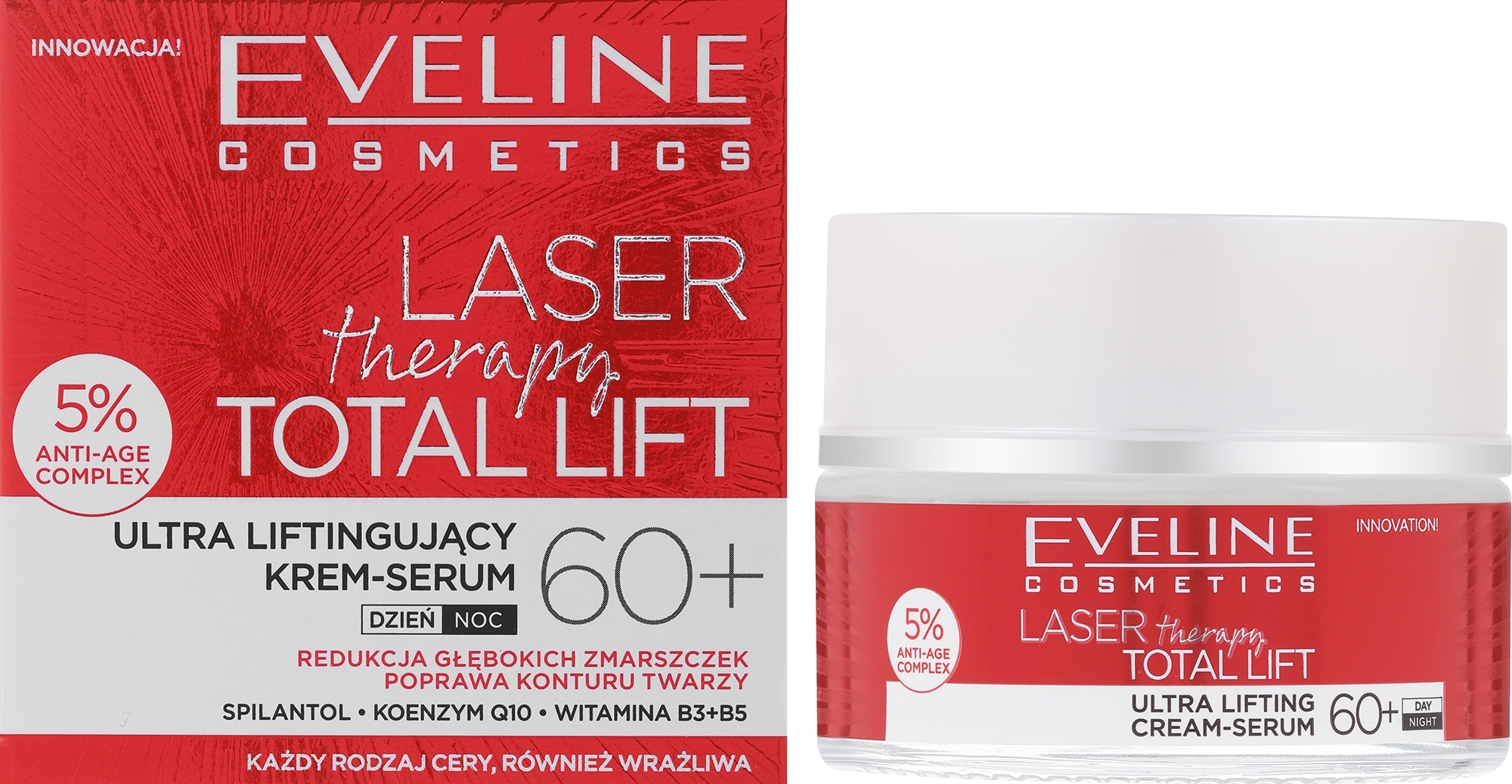 Лифтинг-крем-сыворотка - Eveline Cosmetics Laser Therapy Total Lift — фото 50ml