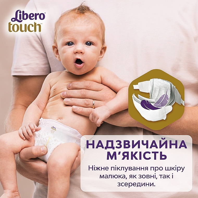 Підгузки дитячі Touch 3 (5-9 кг), 96 шт. (2х48) - Libero — фото N4