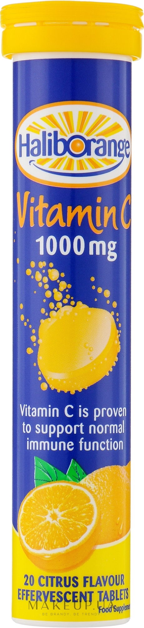 Шипучі таблетки "Вітамін С", лимон - Haliborange Adult Vit C 1000 Lemon — фото 20шт