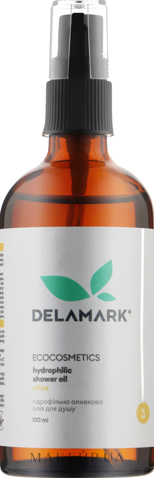 Гидрофильное масло для душа "Оливковое" - DeLaMark Hydrophilic Shower Olive Oil — фото 100ml